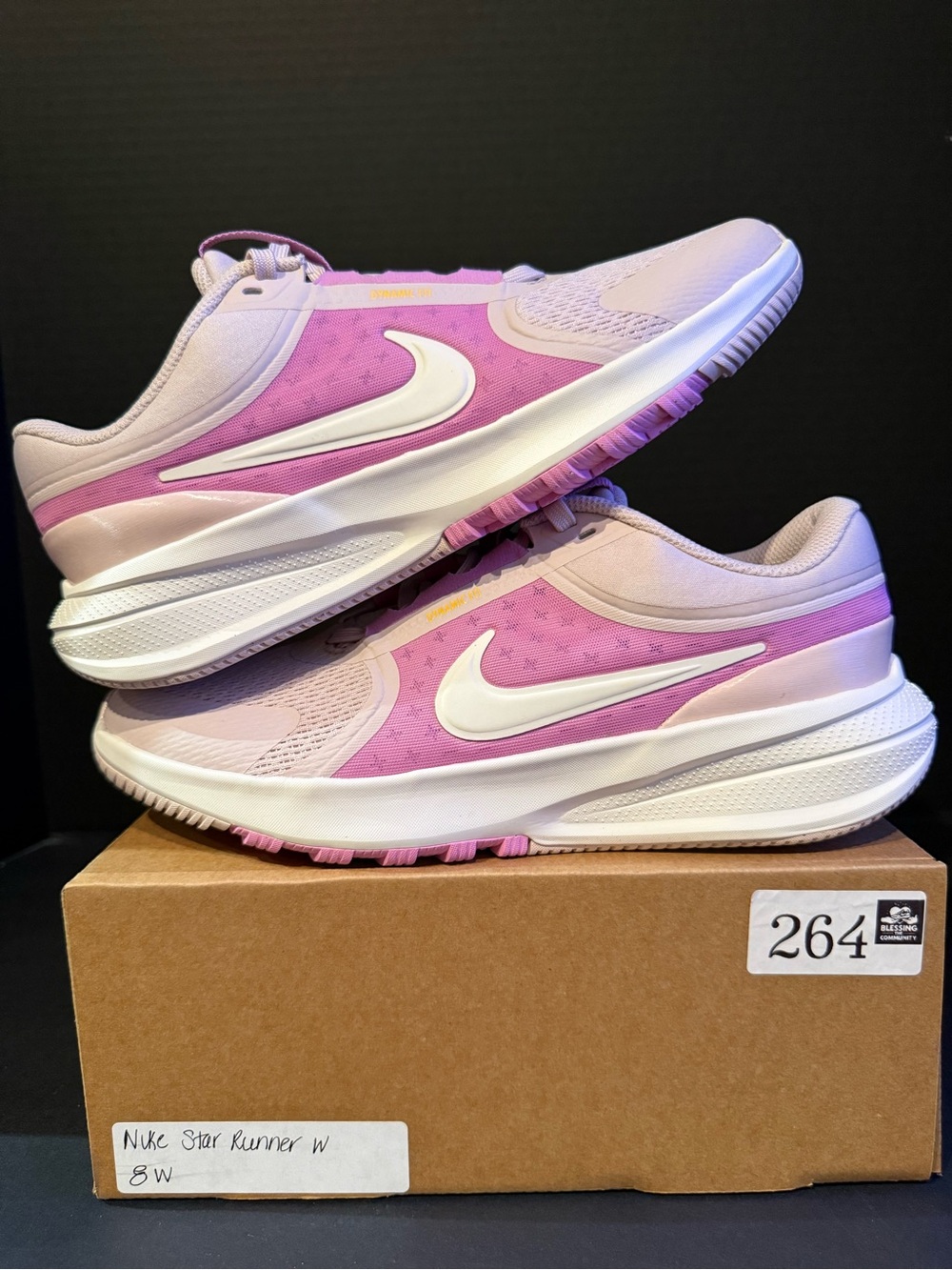 Nike Women's Star Runner Pink and Light Pink Running Sneakers 8W